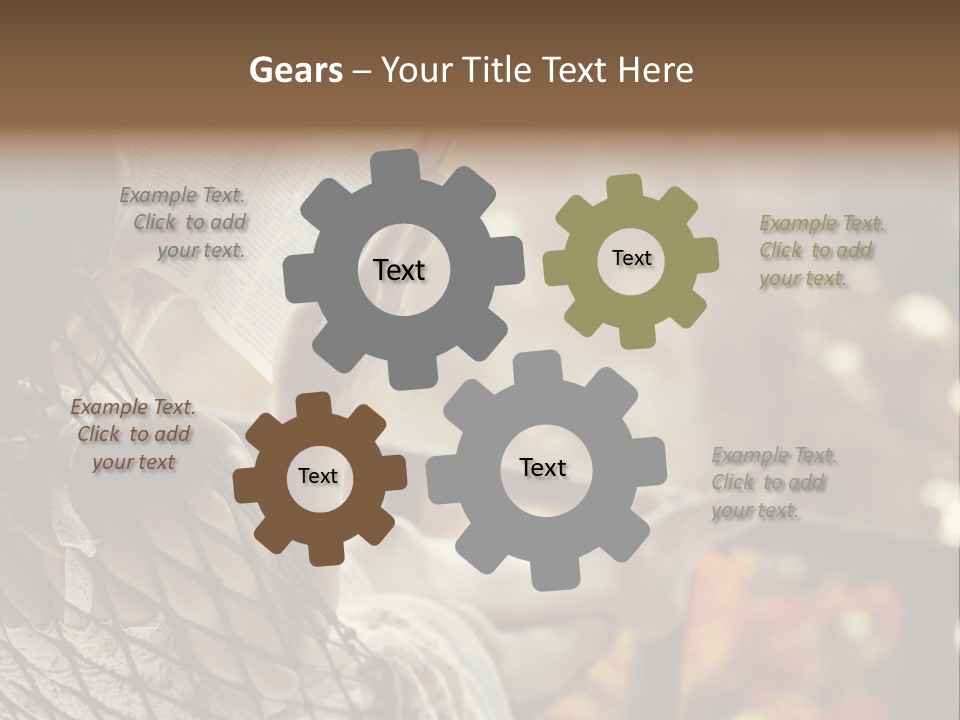 A Woman Reading A Book In A Hammock PowerPoint Template