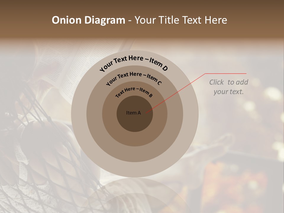 A Woman Reading A Book In A Hammock PowerPoint Template