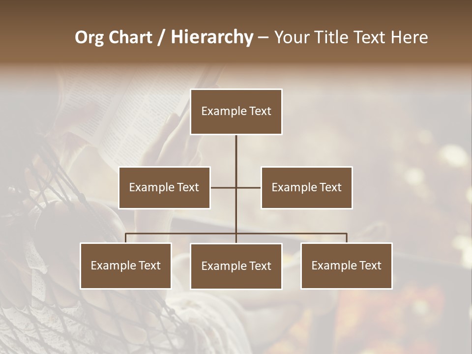 A Woman Reading A Book In A Hammock PowerPoint Template