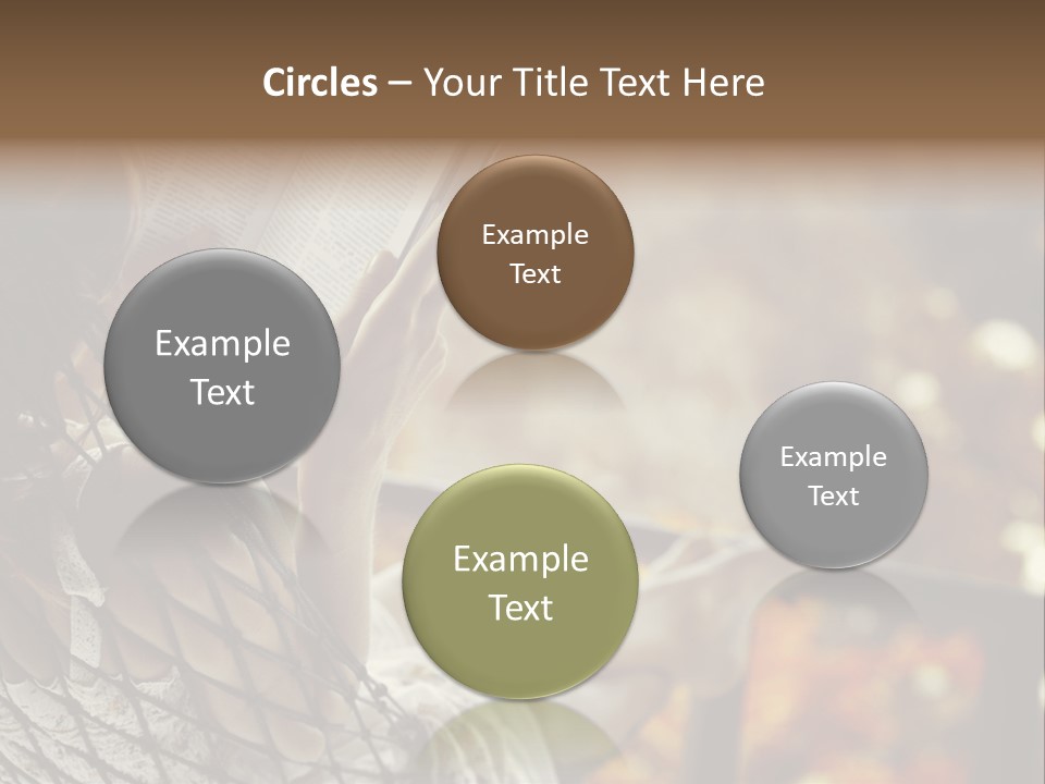 A Woman Reading A Book In A Hammock PowerPoint Template