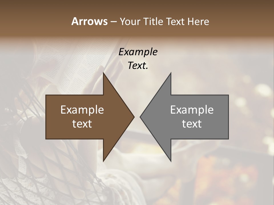 A Woman Reading A Book In A Hammock PowerPoint Template