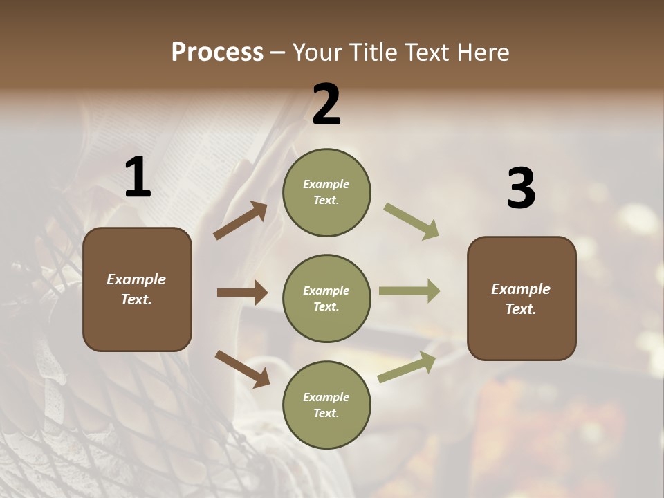 A Woman Reading A Book In A Hammock PowerPoint Template