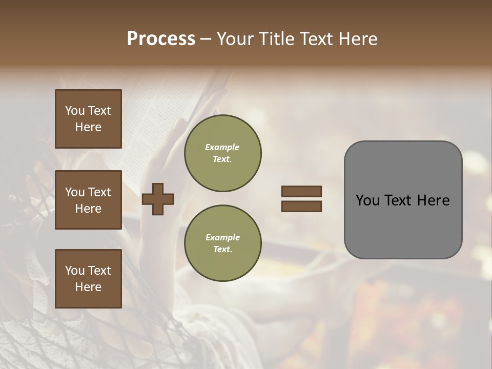 A Woman Reading A Book In A Hammock PowerPoint Template
