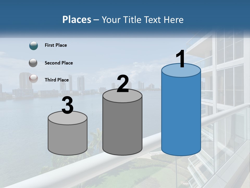 A View Of A Body Of Water From A Balcony PowerPoint Template