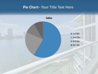 A View Of A Body Of Water From A Balcony PowerPoint Template