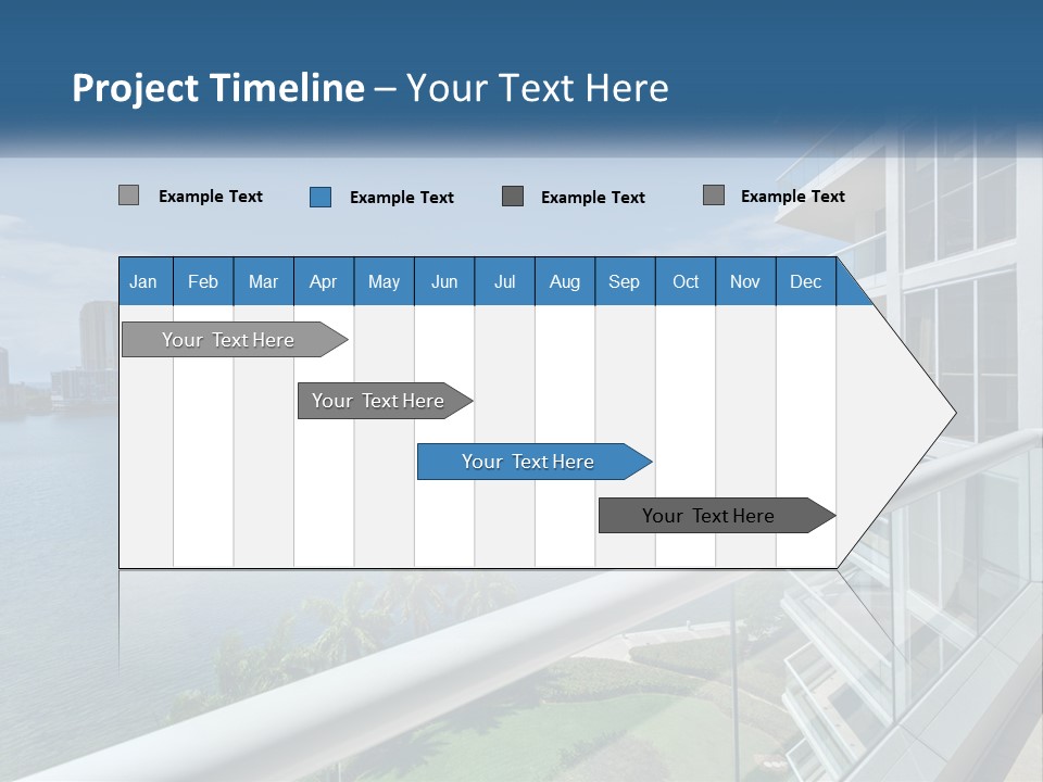 A View Of A Body Of Water From A Balcony PowerPoint Template