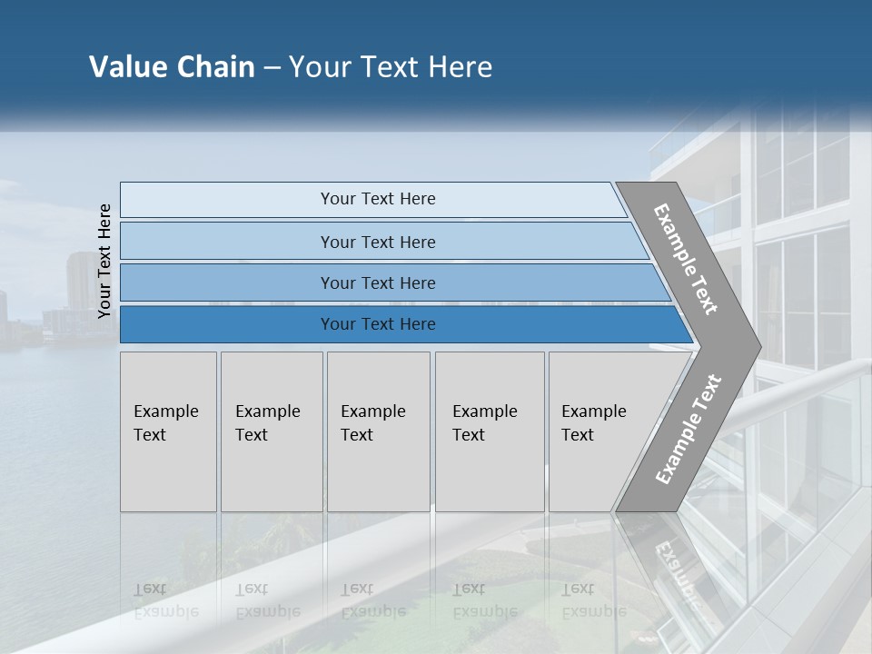 A View Of A Body Of Water From A Balcony PowerPoint Template