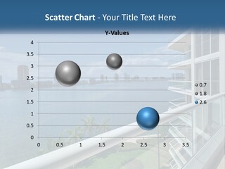 A View Of A Body Of Water From A Balcony PowerPoint Template