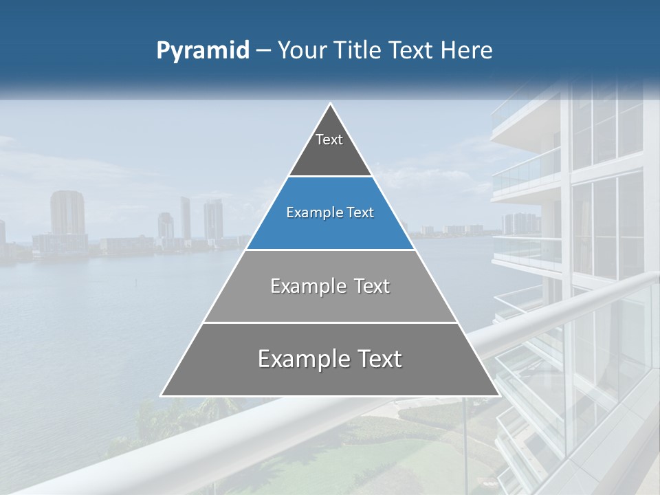 A View Of A Body Of Water From A Balcony PowerPoint Template