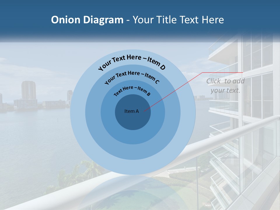 A View Of A Body Of Water From A Balcony PowerPoint Template