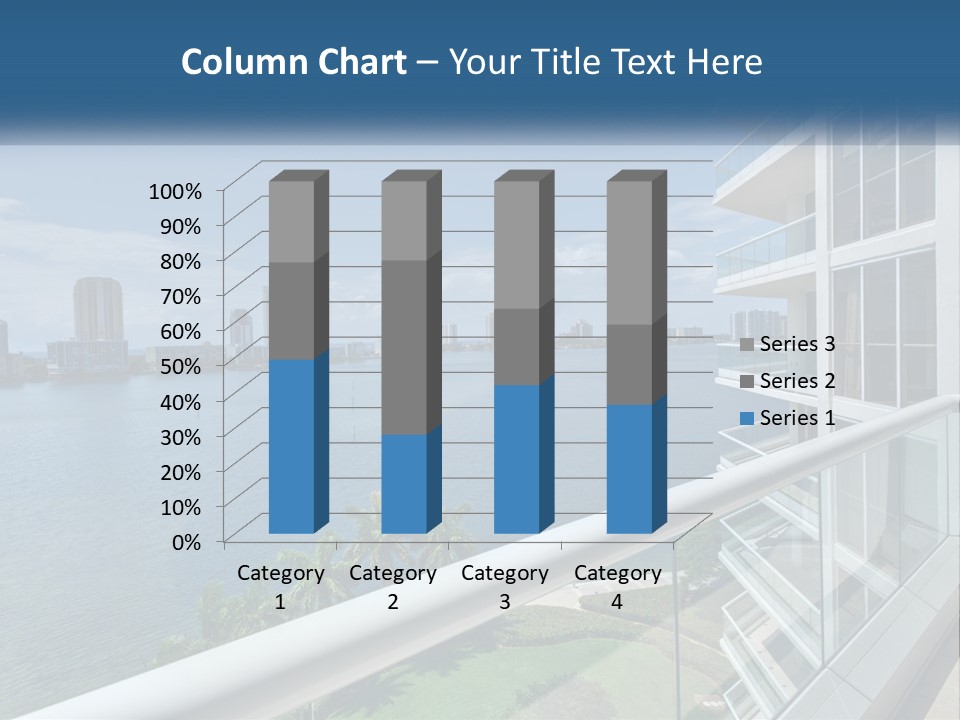 A View Of A Body Of Water From A Balcony PowerPoint Template