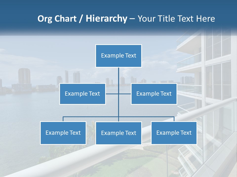 A View Of A Body Of Water From A Balcony PowerPoint Template