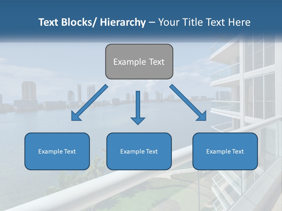 A View Of A Body Of Water From A Balcony PowerPoint Template