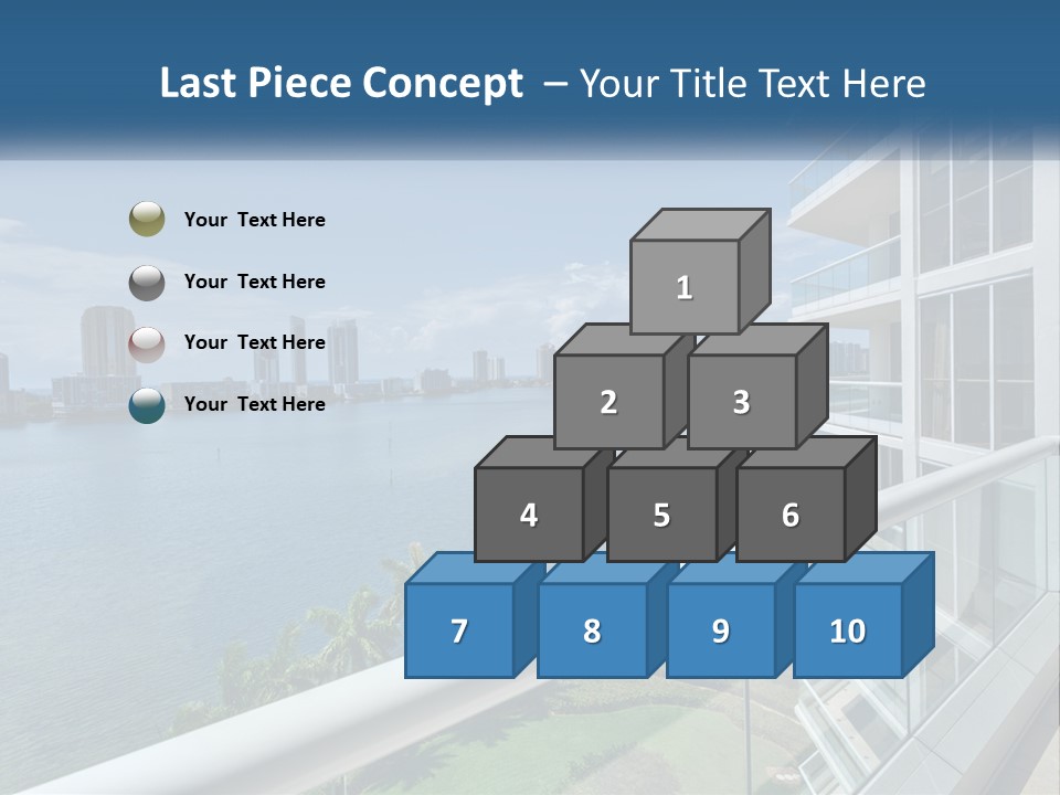 A View Of A Body Of Water From A Balcony PowerPoint Template