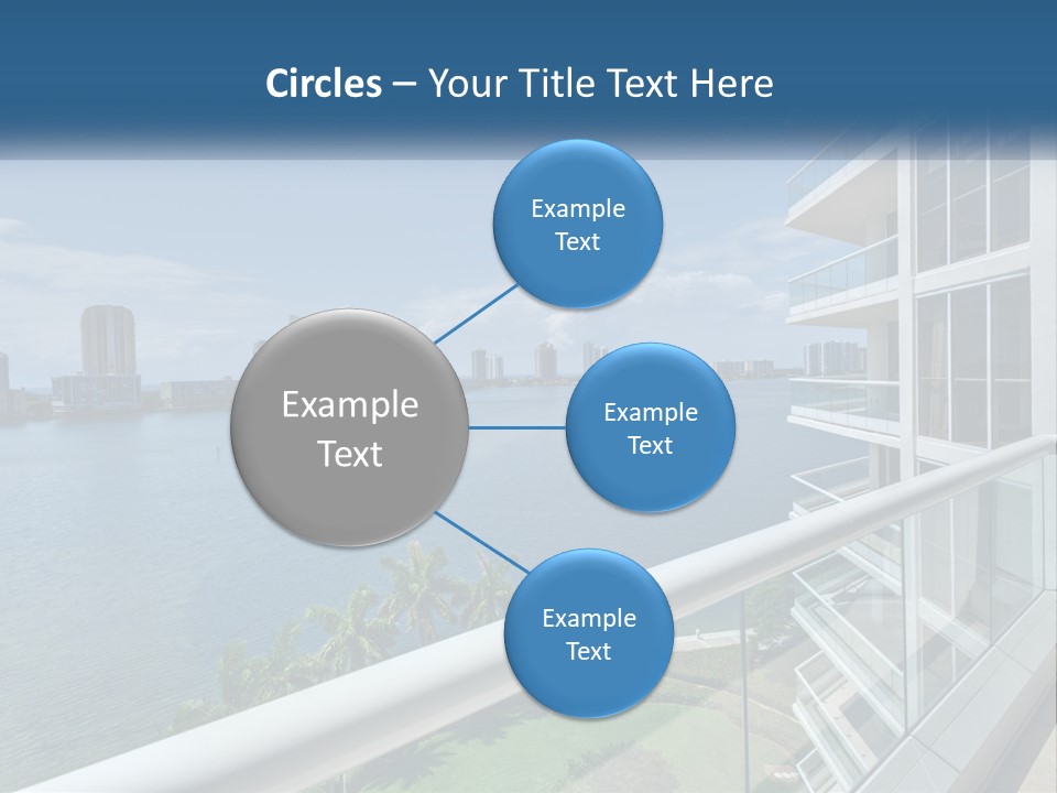 A View Of A Body Of Water From A Balcony PowerPoint Template