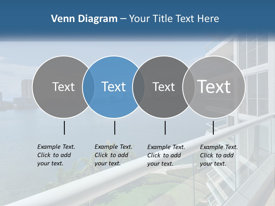 A View Of A Body Of Water From A Balcony PowerPoint Template