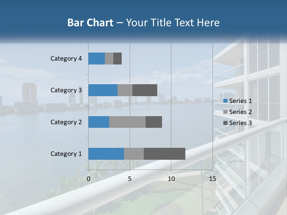 A View Of A Body Of Water From A Balcony PowerPoint Template