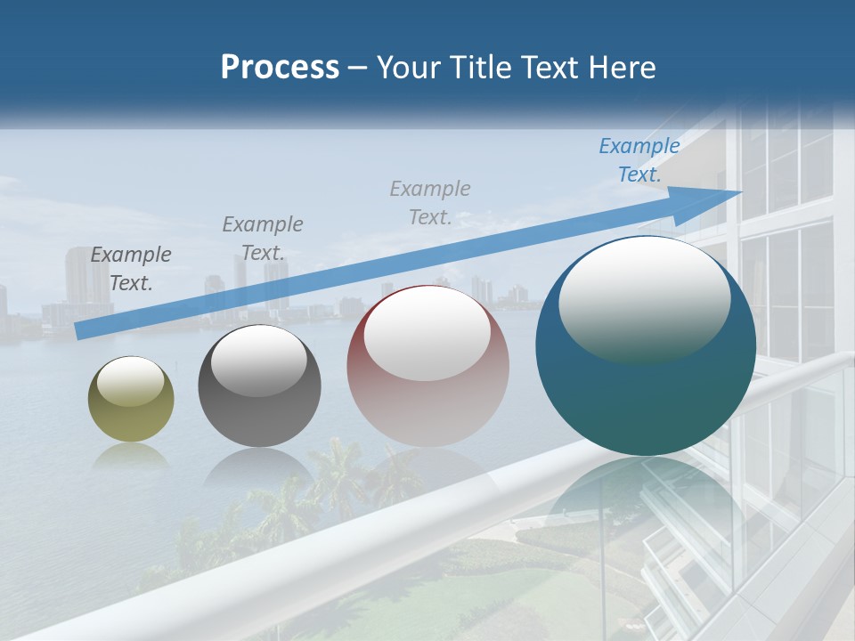A View Of A Body Of Water From A Balcony PowerPoint Template