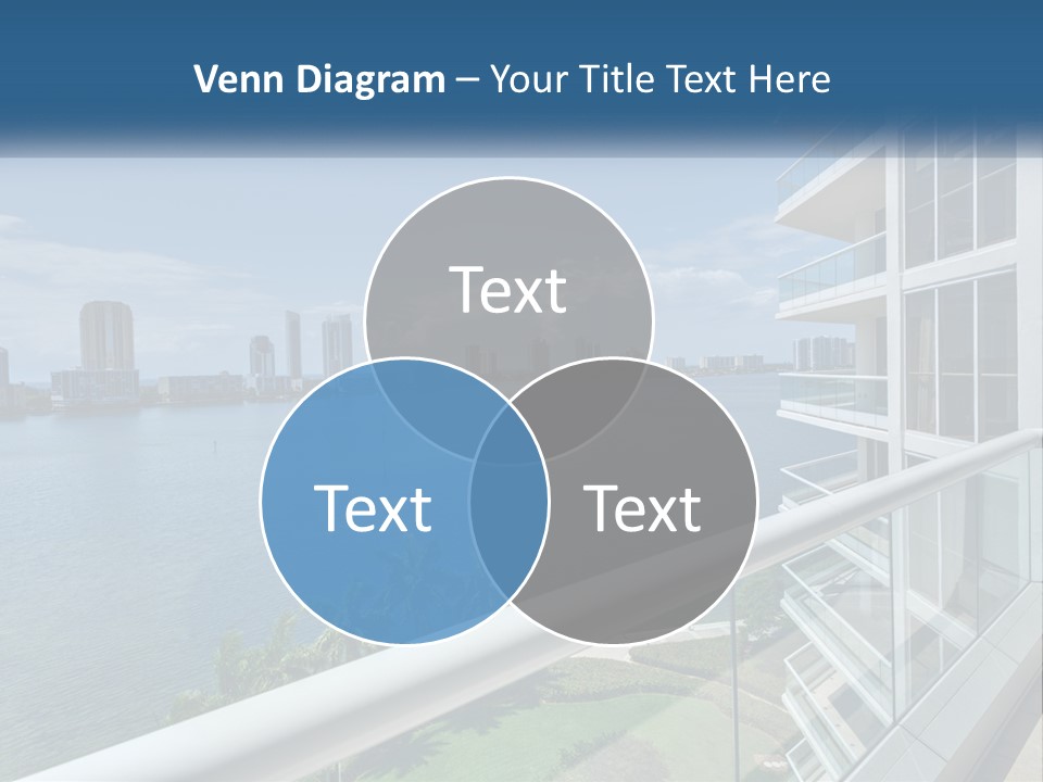 A View Of A Body Of Water From A Balcony PowerPoint Template
