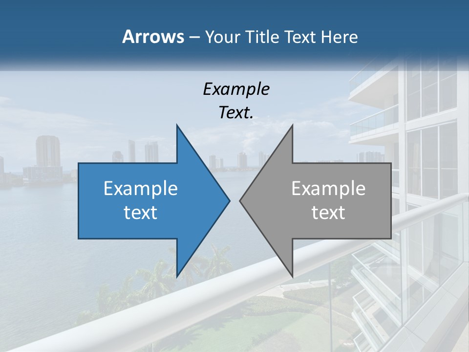 A View Of A Body Of Water From A Balcony PowerPoint Template
