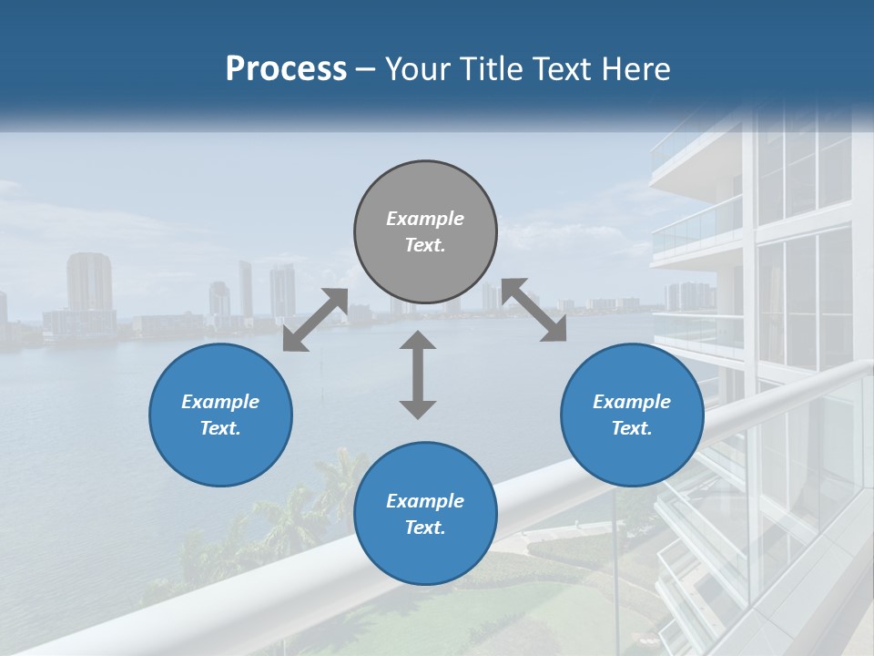 A View Of A Body Of Water From A Balcony PowerPoint Template