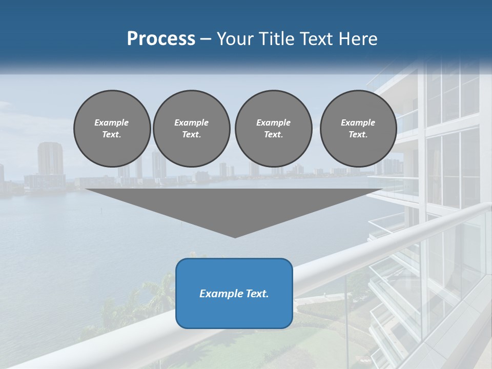 A View Of A Body Of Water From A Balcony PowerPoint Template