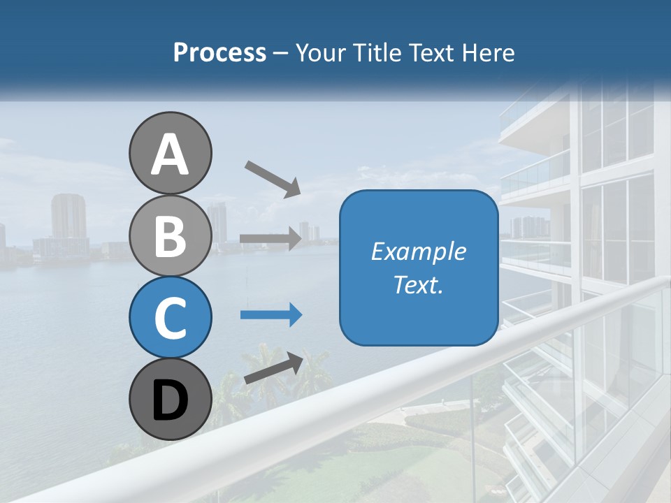 A View Of A Body Of Water From A Balcony PowerPoint Template