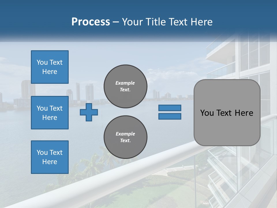 A View Of A Body Of Water From A Balcony PowerPoint Template