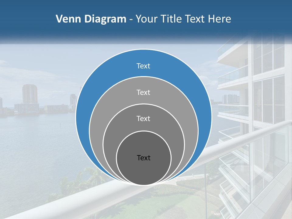 A View Of A Body Of Water From A Balcony PowerPoint Template