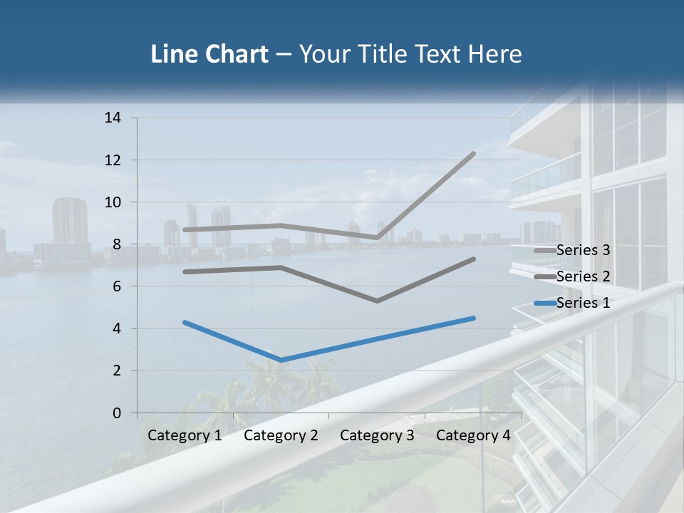 A View Of A Body Of Water From A Balcony PowerPoint Template