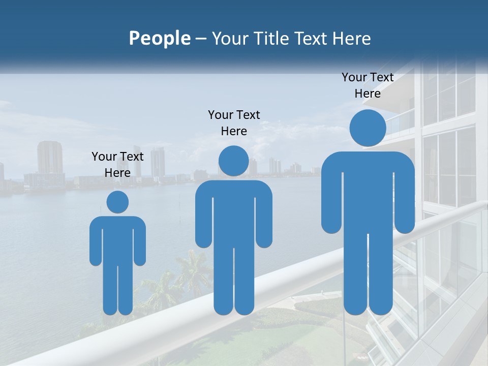 A View Of A Body Of Water From A Balcony PowerPoint Template