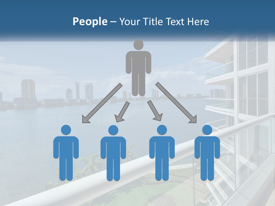 A View Of A Body Of Water From A Balcony PowerPoint Template