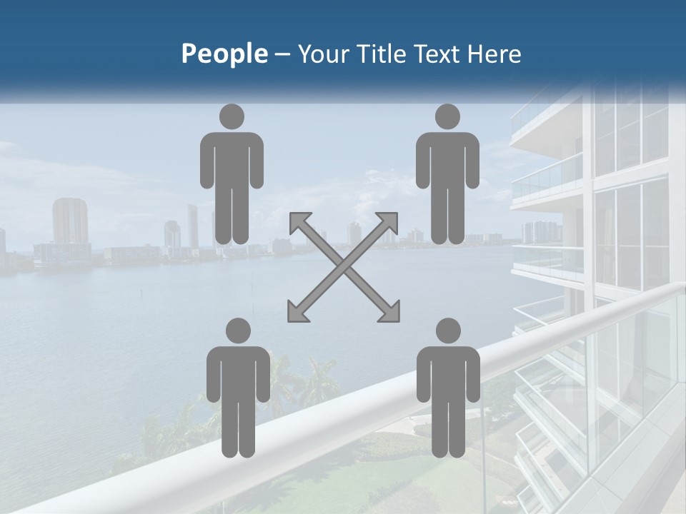 A View Of A Body Of Water From A Balcony PowerPoint Template