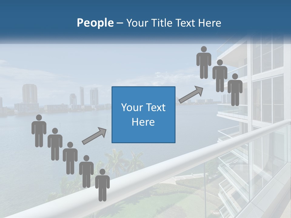 A View Of A Body Of Water From A Balcony PowerPoint Template