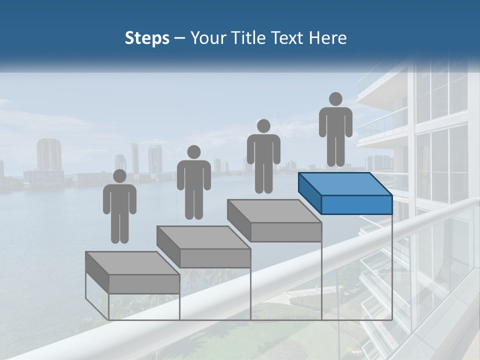 A View Of A Body Of Water From A Balcony PowerPoint Template