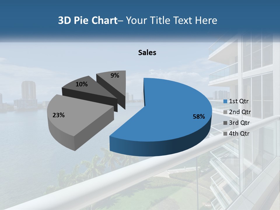 A View Of A Body Of Water From A Balcony PowerPoint Template
