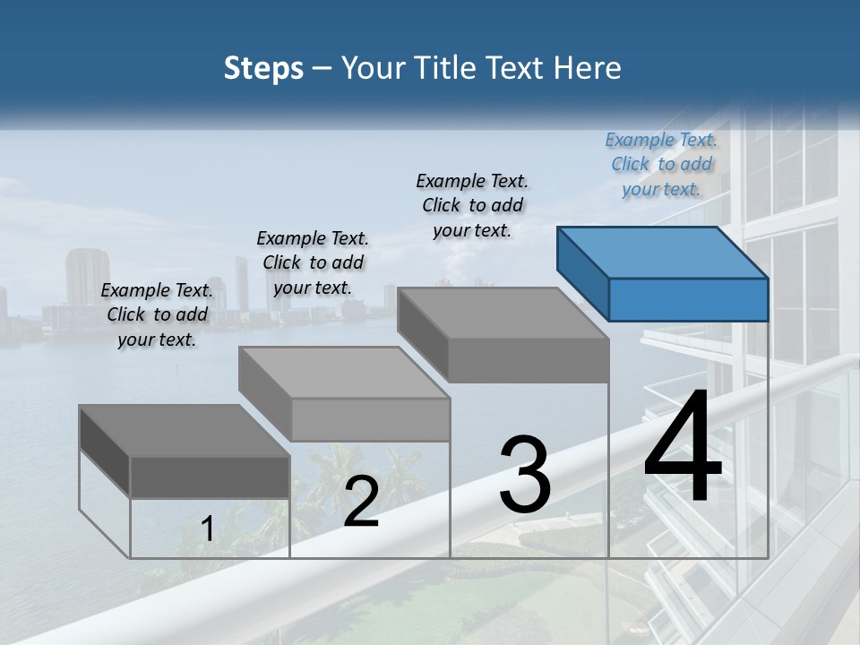 A View Of A Body Of Water From A Balcony PowerPoint Template