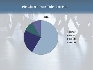 A Group Of People Walking Through A Train Station PowerPoint Template
