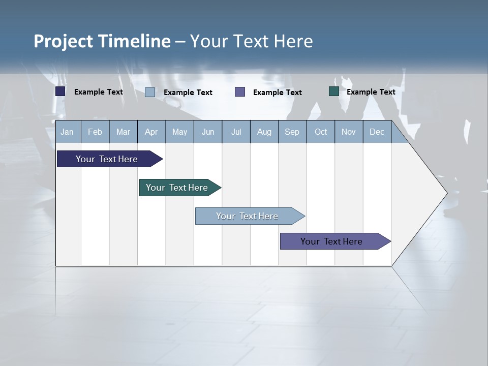 A Group Of People Walking Through A Train Station PowerPoint Template