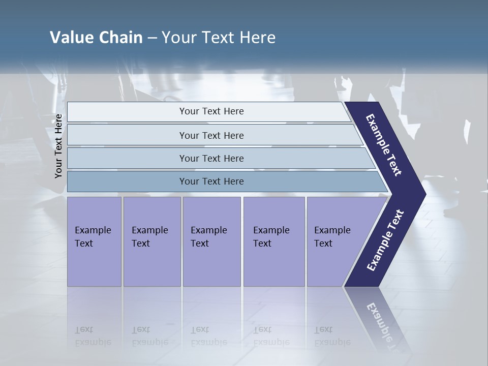 A Group Of People Walking Through A Train Station PowerPoint Template