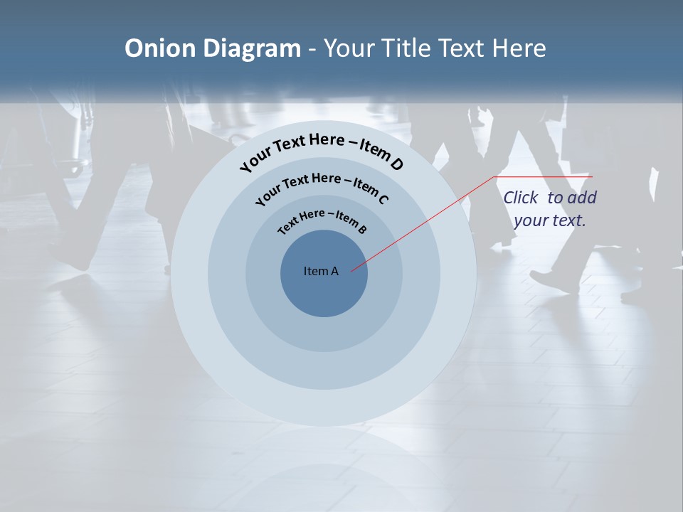 A Group Of People Walking Through A Train Station PowerPoint Template