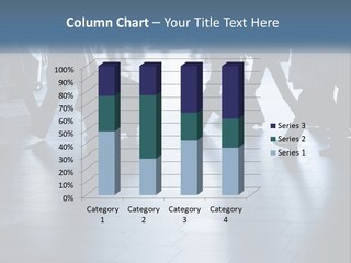 A Group Of People Walking Through A Train Station PowerPoint Template
