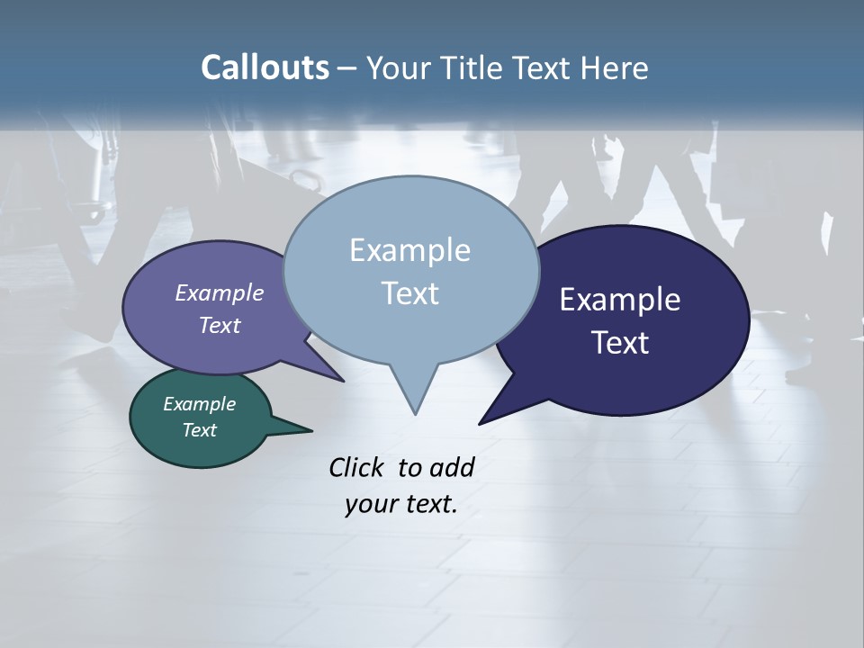 A Group Of People Walking Through A Train Station PowerPoint Template