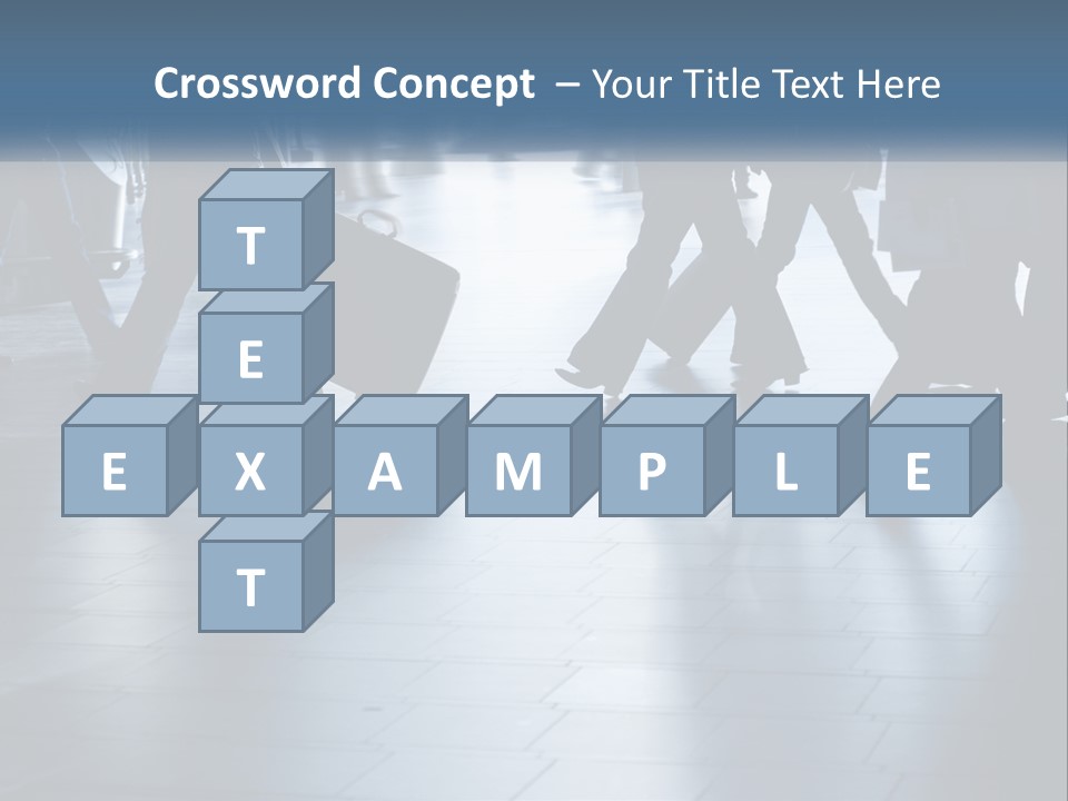 A Group Of People Walking Through A Train Station PowerPoint Template