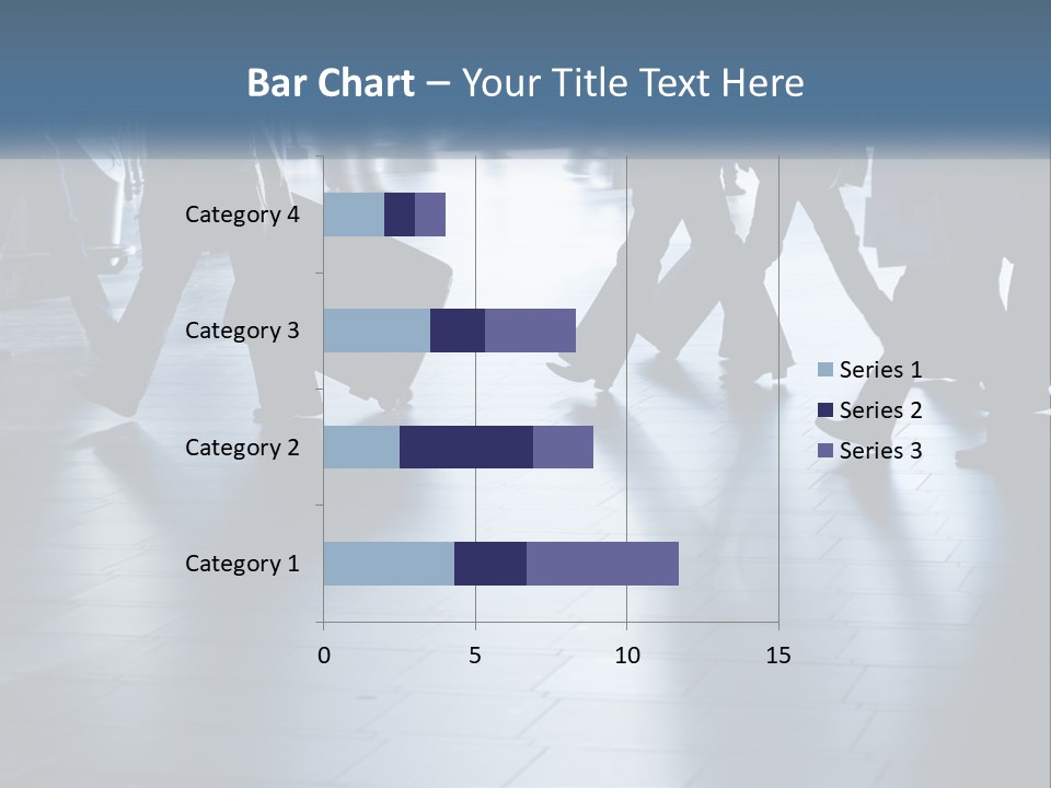 A Group Of People Walking Through A Train Station PowerPoint Template