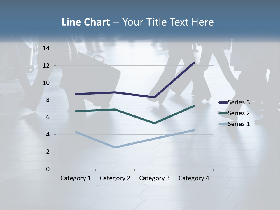 A Group Of People Walking Through A Train Station PowerPoint Template