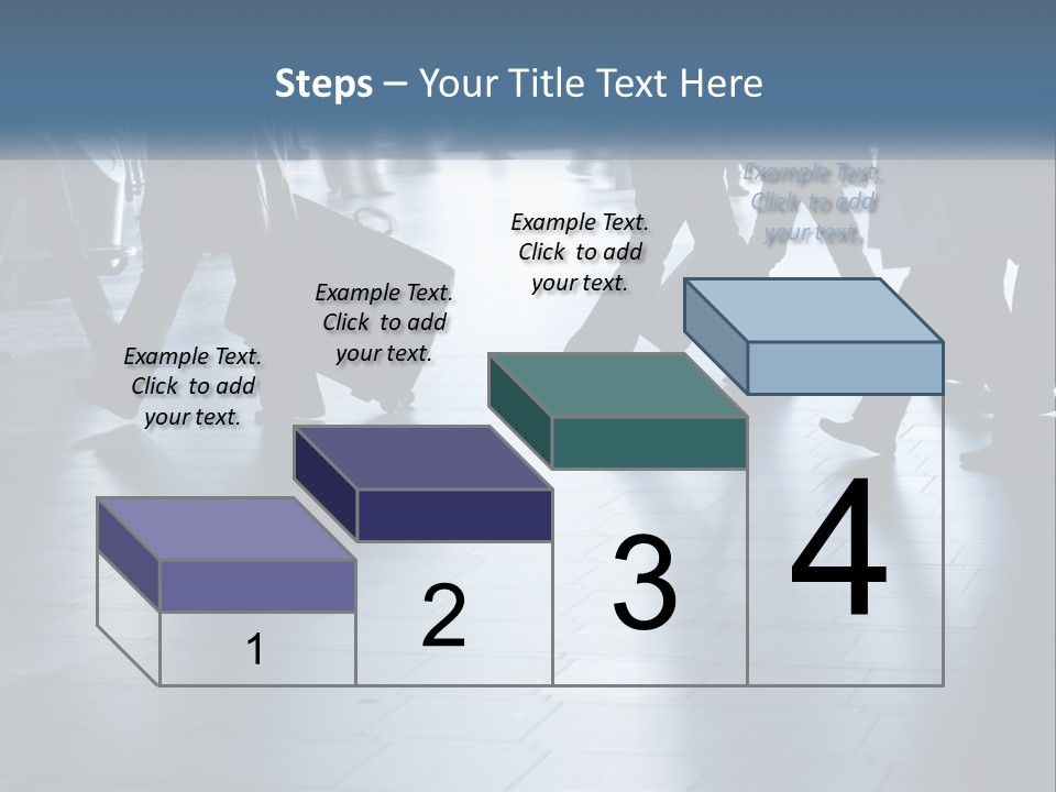 A Group Of People Walking Through A Train Station PowerPoint Template