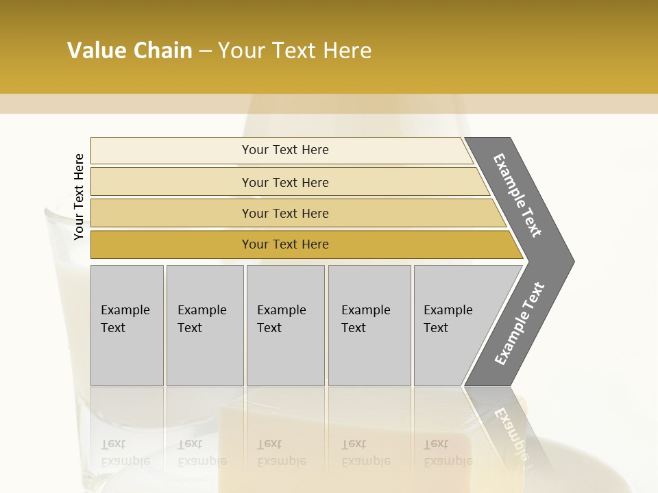 A Bottle Of Milk And A Plate Of Cheese On A Table PowerPoint Template