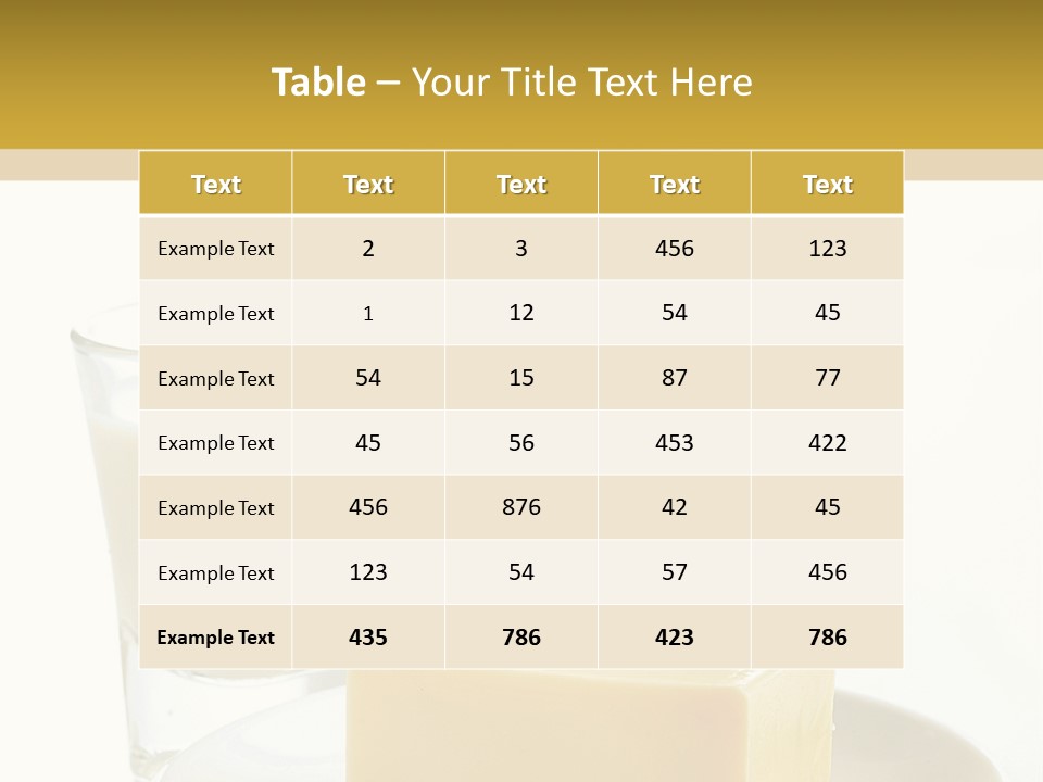 A Bottle Of Milk And A Plate Of Cheese On A Table PowerPoint Template