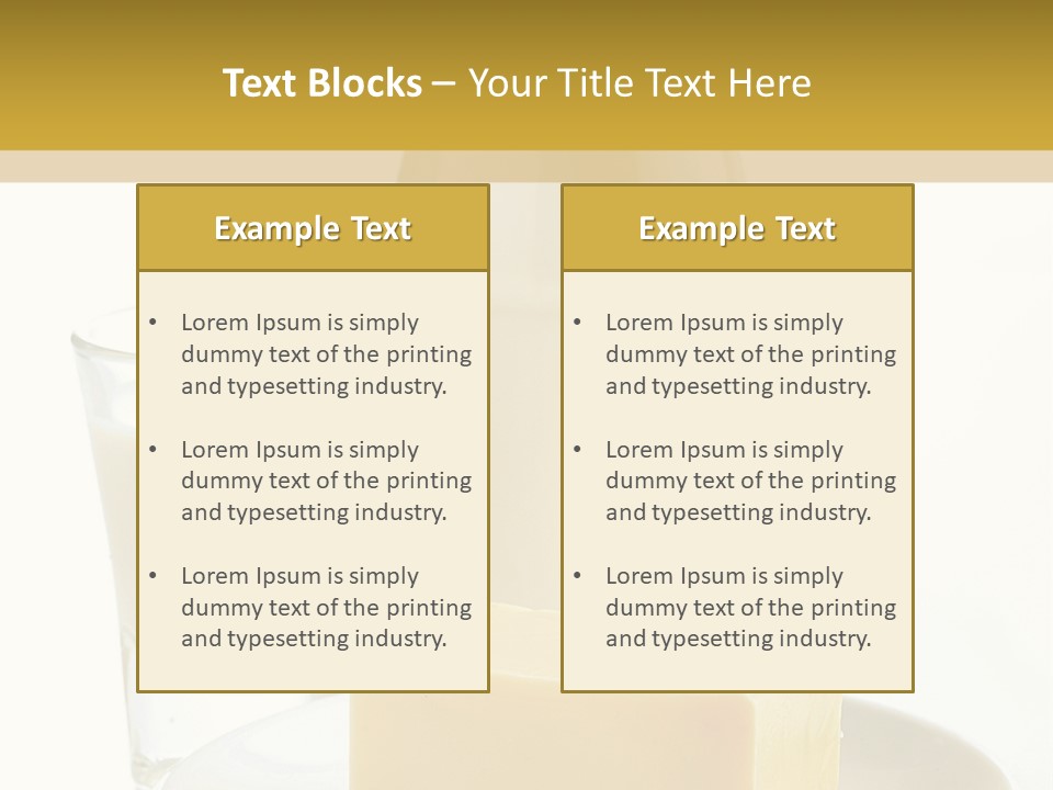 A Bottle Of Milk And A Plate Of Cheese On A Table PowerPoint Template
